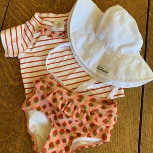 Nordstrom Tucker and Tate Baby Swimsuit PLUS HAT